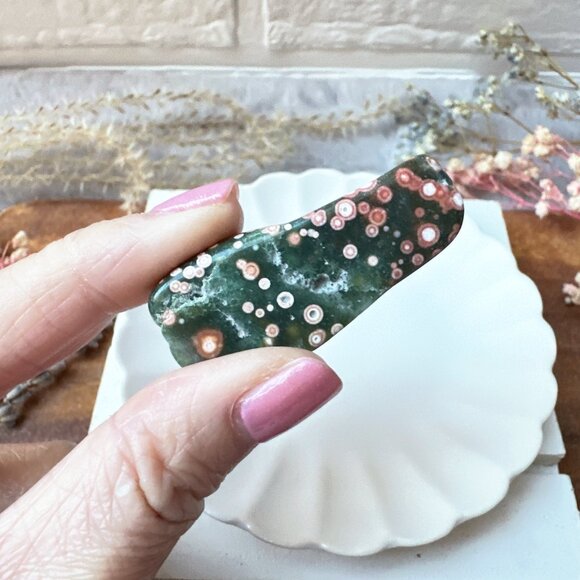 Set of 6 Ocean Jasper Tumbles - Picture 8 of 11